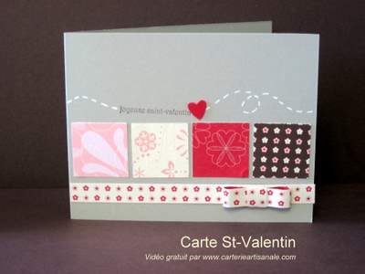 carte de St-Valentin Stampin'up!